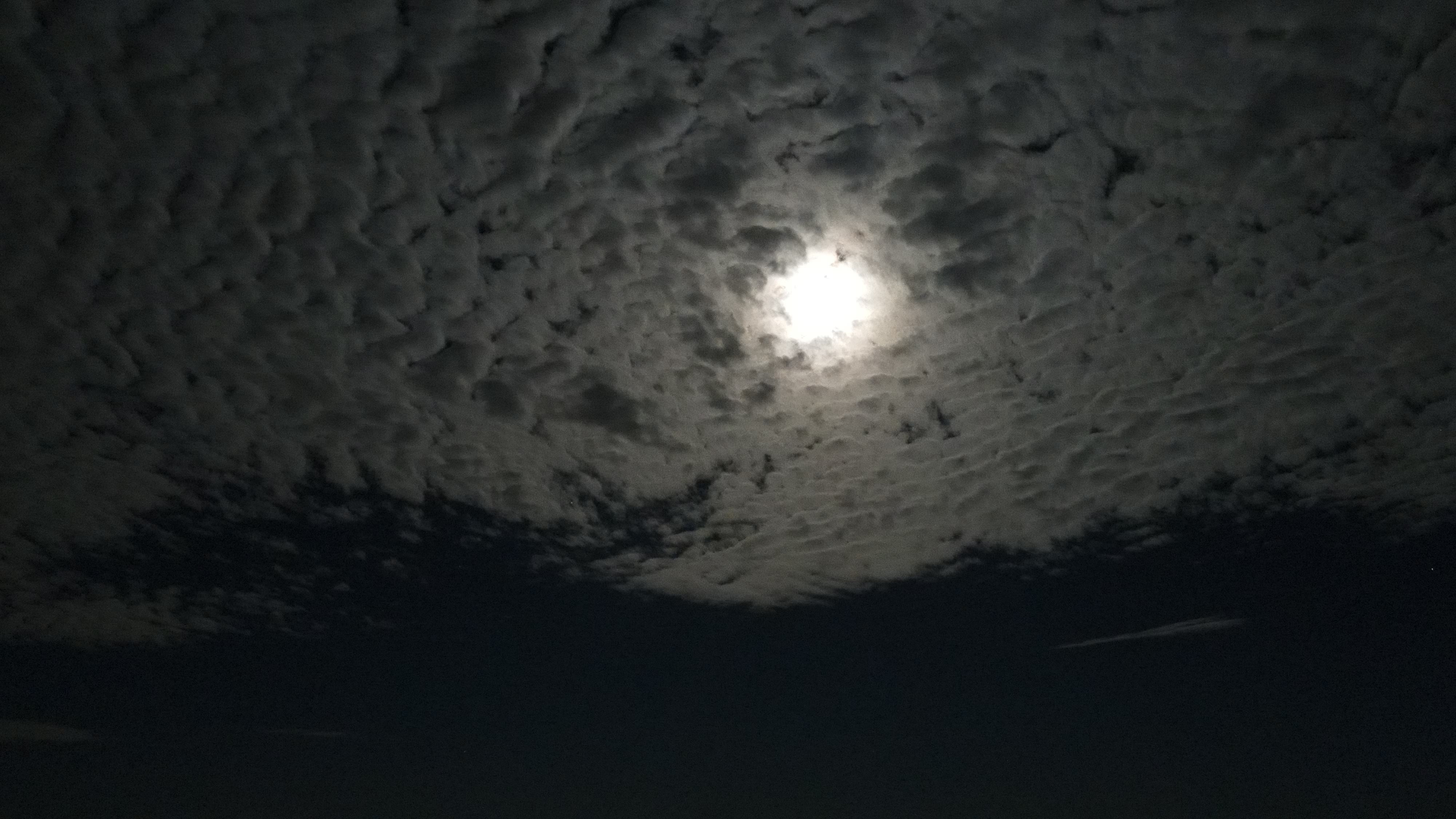 High-Altitude Lunar Cloudscape